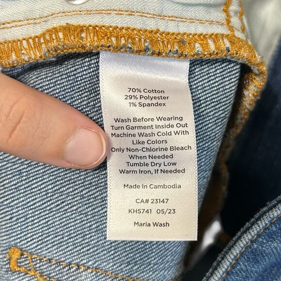 Talbots Demi Boot Crop Jean NWT Women's Sz 16 Maria Wash High Waisted Denim - Picture 6 of 6